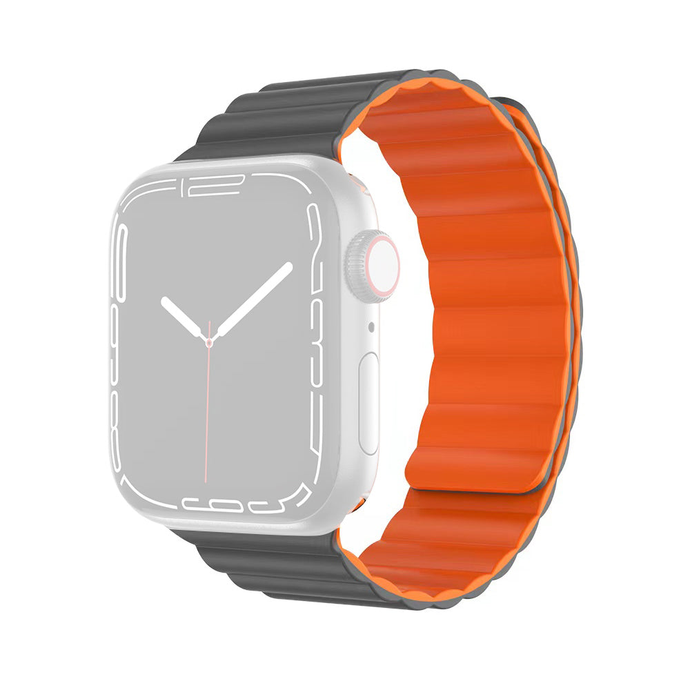MUTURAL Molan Series Magnetic Sweatproof Watch Band Adjustable Silicone Wrist Strap for Apple Watch Ultra 2 49mm Series 9 45mm SE (2023) 44mm Ultra 49mm Series 8 45mm 7 45mm 6 5 4 SE 44mm SE (2022) 44mm 3 2 1 42mm MUTURAL Molan Series Magnetic Sweatproof Watch Band Adjustable Silicone Wrist Strap for Apple Watch Ultra 2 49mm Series 9 45mm SE (2023) 44mm Ultra 49mm Series 8 45mm 7 45mm 6 5 4 SE 44mm SE (2022) 44mm 3 2 1 42mm